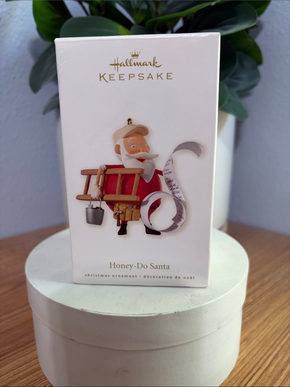 Hallmark Keepsake Christmas Honey Do Santa Ornament 2008